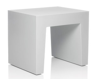 Concrete Stool, Light Grey