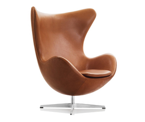 Egg Chair, Grace Leather Walnut