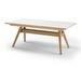 Extendable Dining Table #11, White / White-Oiled Oak, 100 x 183/275 cm