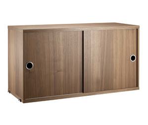 String System Cabinet, Walnut