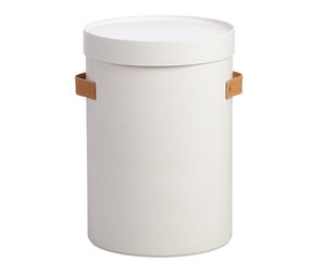 Aski Coffee Table/Storage Unit, White, ø 31 cm