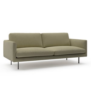 Basel Sofa, Baronett Fabric 206 Olive, W 200 cm