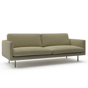 Basel Sofa, Baronett Fabric 206 Olive, W 220 cm
