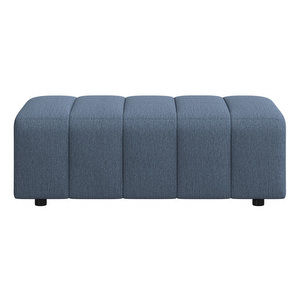 Bellagio Footstool, Capri Fabric 3233 Blue, 90 x 90 cm
