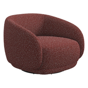 Bolzano Armchair, Avellino Fabric 3250 Red, Swivel Function