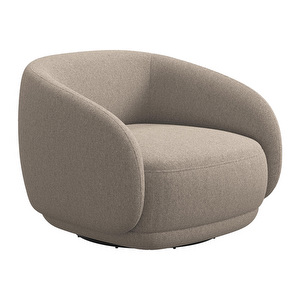 Bolzano Armchair, Lazio Fabric 3091 Beige, Swivel Function