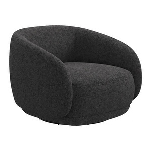 Bolzano Armchair, Lazio Fabric 3097 Grey, Swivel Function