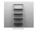 Bordeaux Wall Shelf, Grey / White, H 161 cm
