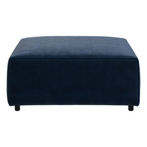 Carmo Footstool, Ravello Fabric 3225 Dark Blue, 92 x 92 cm