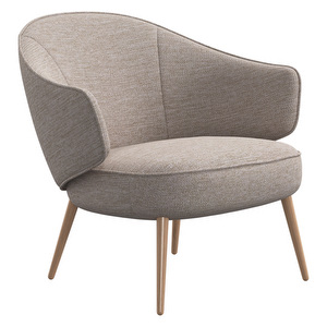 Charlotte Armchair, Capri Fabric 3230 Beige / Oak