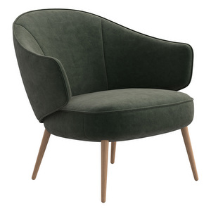 Charlotte Armchair, Ravello Fabric 3223 Dusty Green / Oak