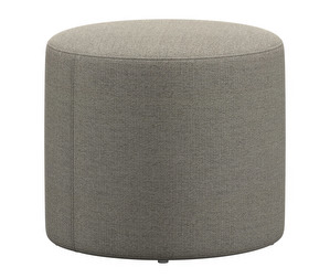 Eden Footstool, Lazio Fabric 3091 Beige, ø 45 cm