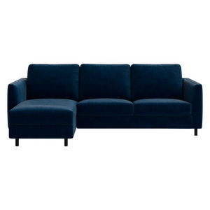 Indivi Chaise Longue, Ravello Fabric 3225 Dark Blue, W 223 cm