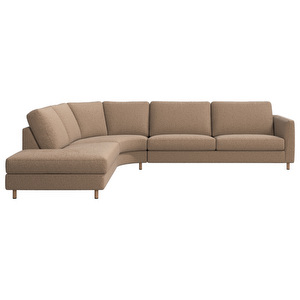 Indivi Corner Sofa, Lazio Fabric 3096 Brown, W 297 cm