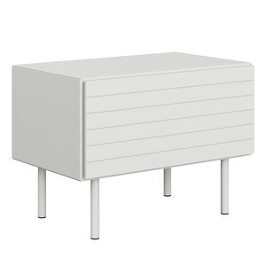 Lugano Bedside Table, White, 58 x 42 cm