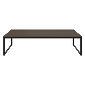 Lugo Coffee Table, Dark Oak / Black, 60 x 102 cm
