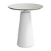 Madrid Side Table, Ash Grey Ceramic / White, ⌀ 46 cm