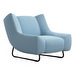 Nawabari Armchair, Frisco Fabric 2275 Blue