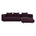 Salamanca Chaise Longue, Bologna Fabric 3258 Crerry Red, W 282 cm