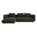 Salamanca Chaise Longue, Bologna Fabric 3256 Dark Green, W 282 cm