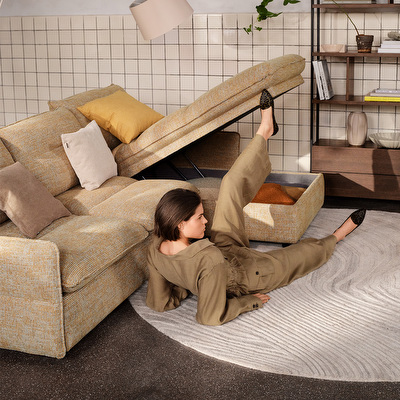 Southampton Sofa Bed with Chaise Longue