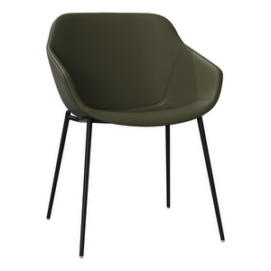 Vienna Chair, Nordic Grain Leather 5133 Olive Green