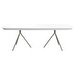 Ottawa Extendable Dining Table, White / Ash Grey, 100 x 240/327 cm