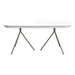 Ottawa Extendable Dining Table, White / Ash Grey, 100 x 185/250 cm