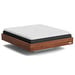 Hällsö Bed, Luxury Fabric Dark Grey / Walnut, 180 x 200 cm / firm