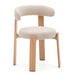 Granite Chair, Chenille Fabric Beige / Ash