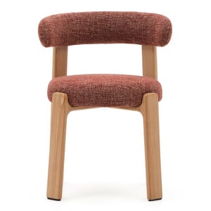 Granite Chair, Chenille Fabric Terracotta / Ash