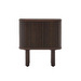 Mailen Bedside Table, Dark Ash, 50 x 55 cm