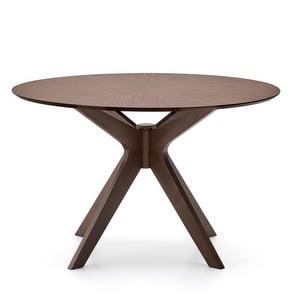 Naanim Dining Table, Walnut, ⌀ 120 cm