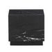 Sorein Side Table, Black Marble, 40 x 40 cm