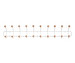 Bill Horizontal Coat Rack, White, L