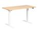 Race Standing Desk, Oak/White, 60 x 120 cm