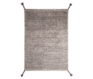 Grid Rug, White/Grey, 250 x 350 cm