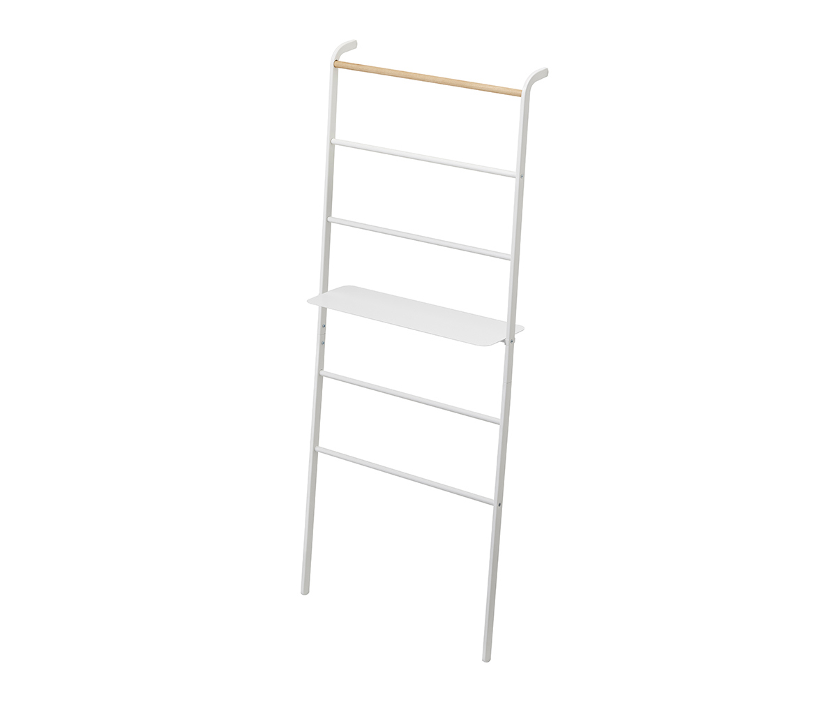 Tower Leaning Ladder Hanger with Shelf
