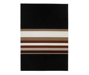 Horizon-matto, black/reddish brown, 170 x 240 cm